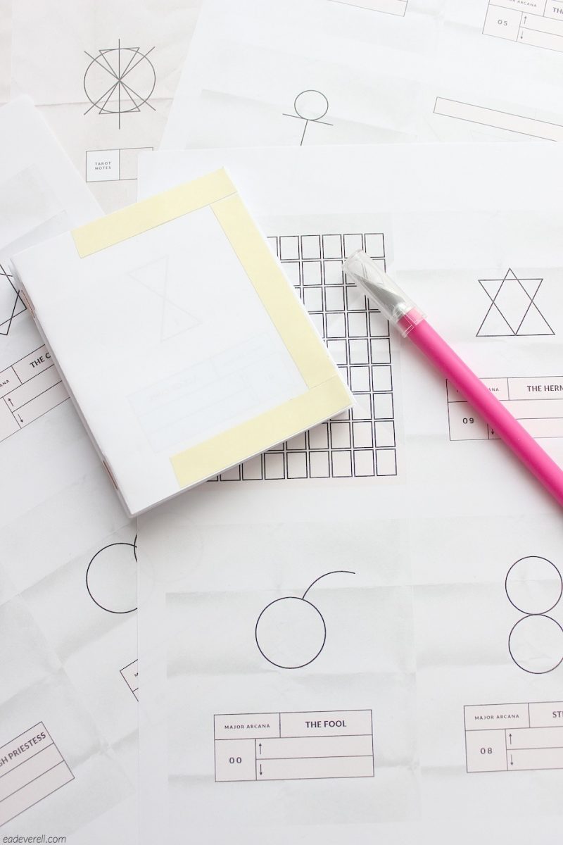 Modern Tarot Journal - Trim the pages to size