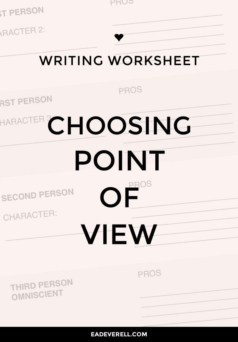 How to Choose a POV Character