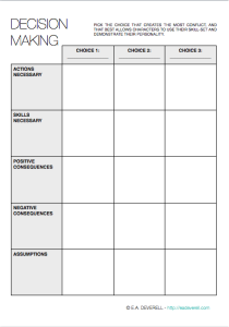 Creative Writing worksheet