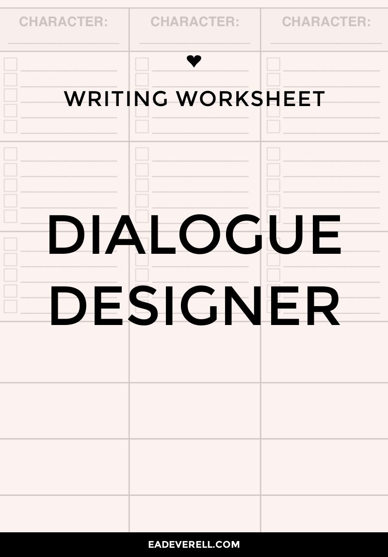 Dialogue Worksheet