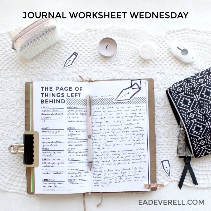 Writing journal worksheets
