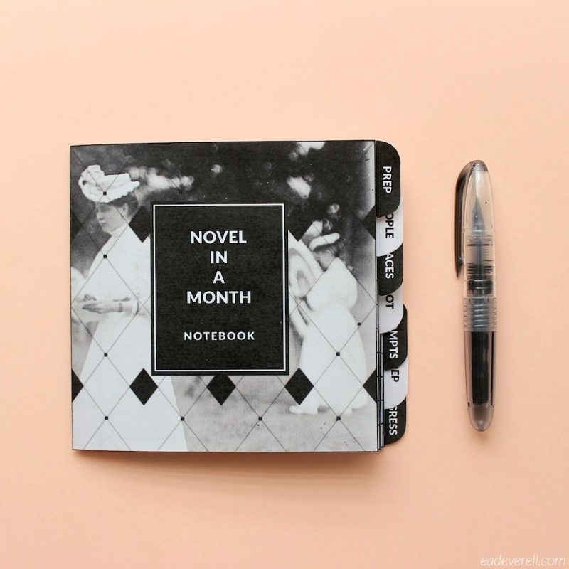 Novel Notebook - printable notebook for NaNoWriMo & Beyond