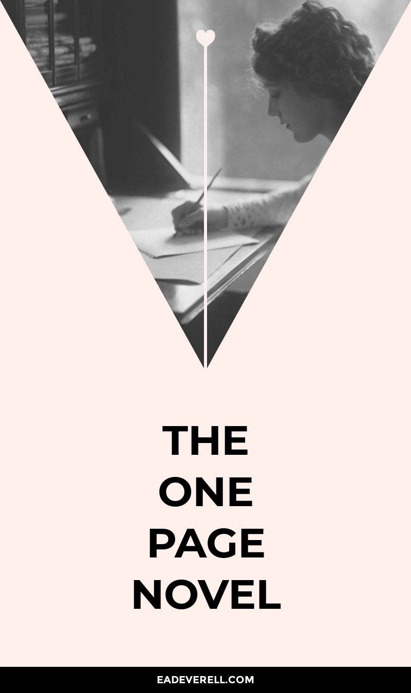 The One Page Novel Plot Formula - Novel Outline Template