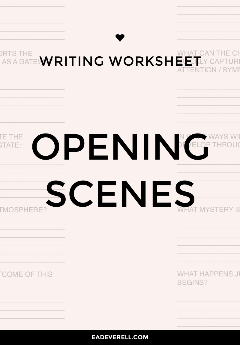 Writing Opening Scenes