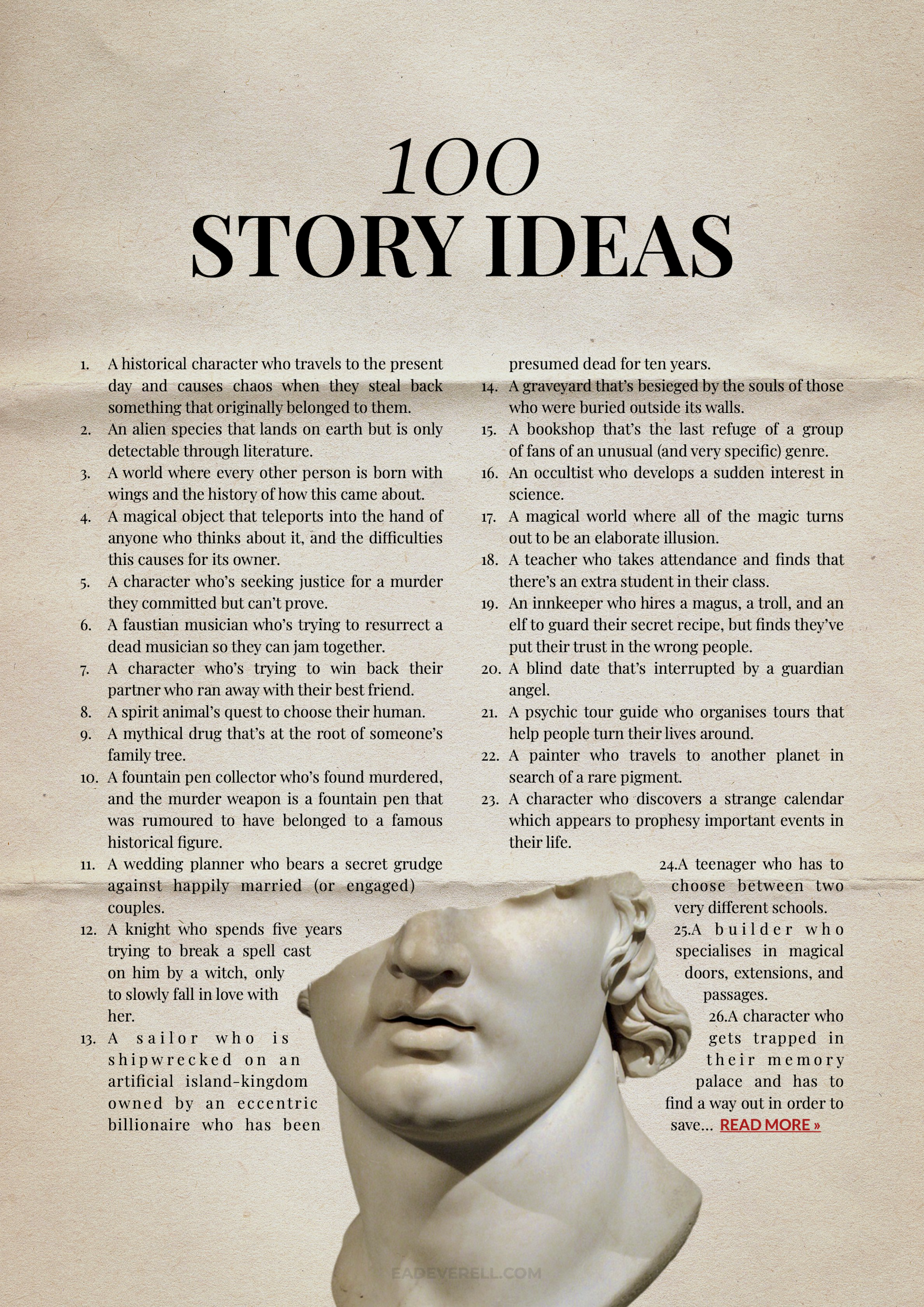 Story plot ideas sales