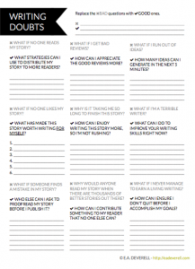 Writing worksheet
