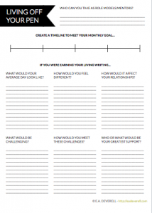 Earn writing income