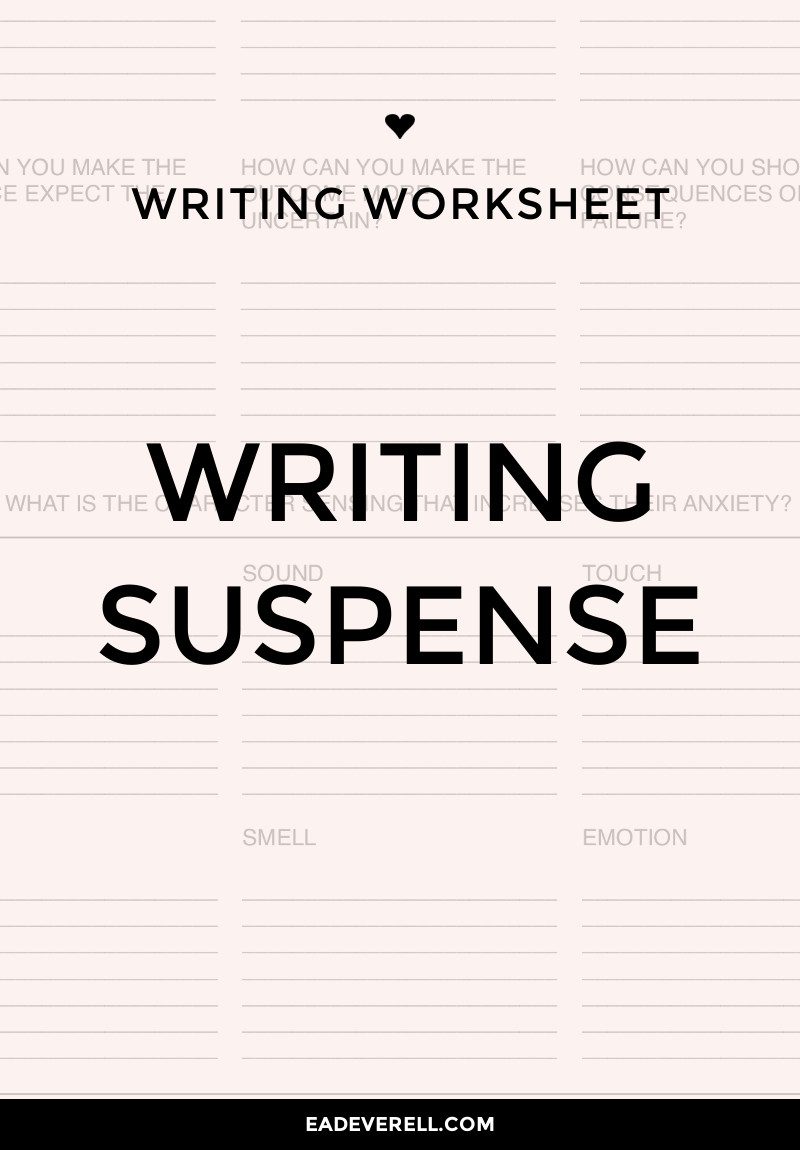 Writing Suspense? Will it work?